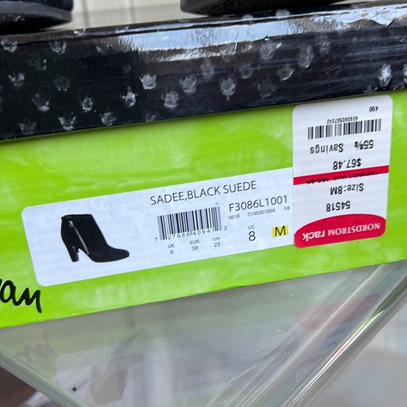 Sam Edelman Black Suede Booties - Picture 2 of 11